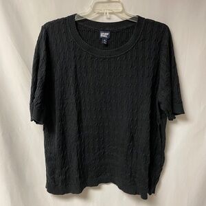 Cotton Modal Cable Knit Pullover Sweater 3X